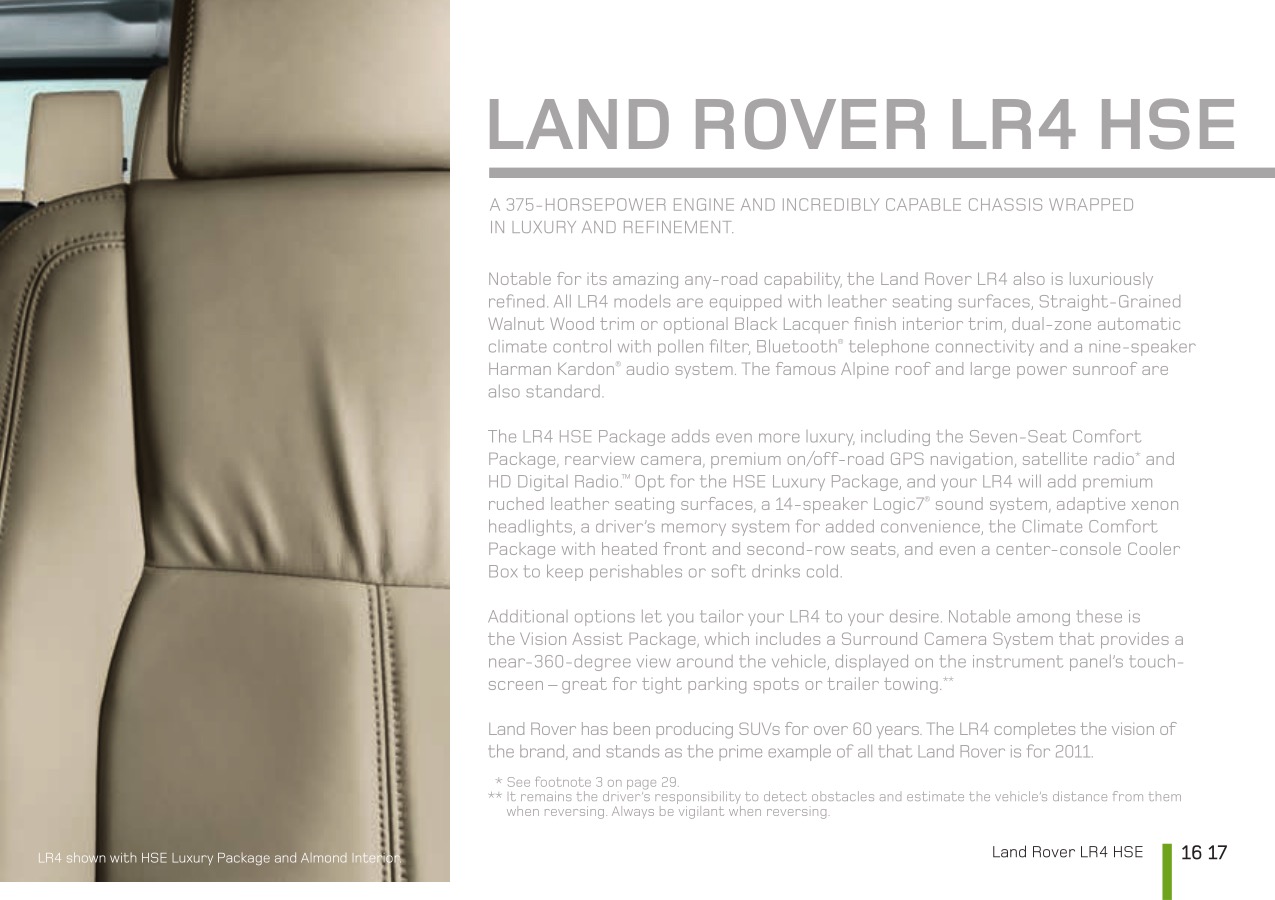 2011 Land Rover Brochure Page 9